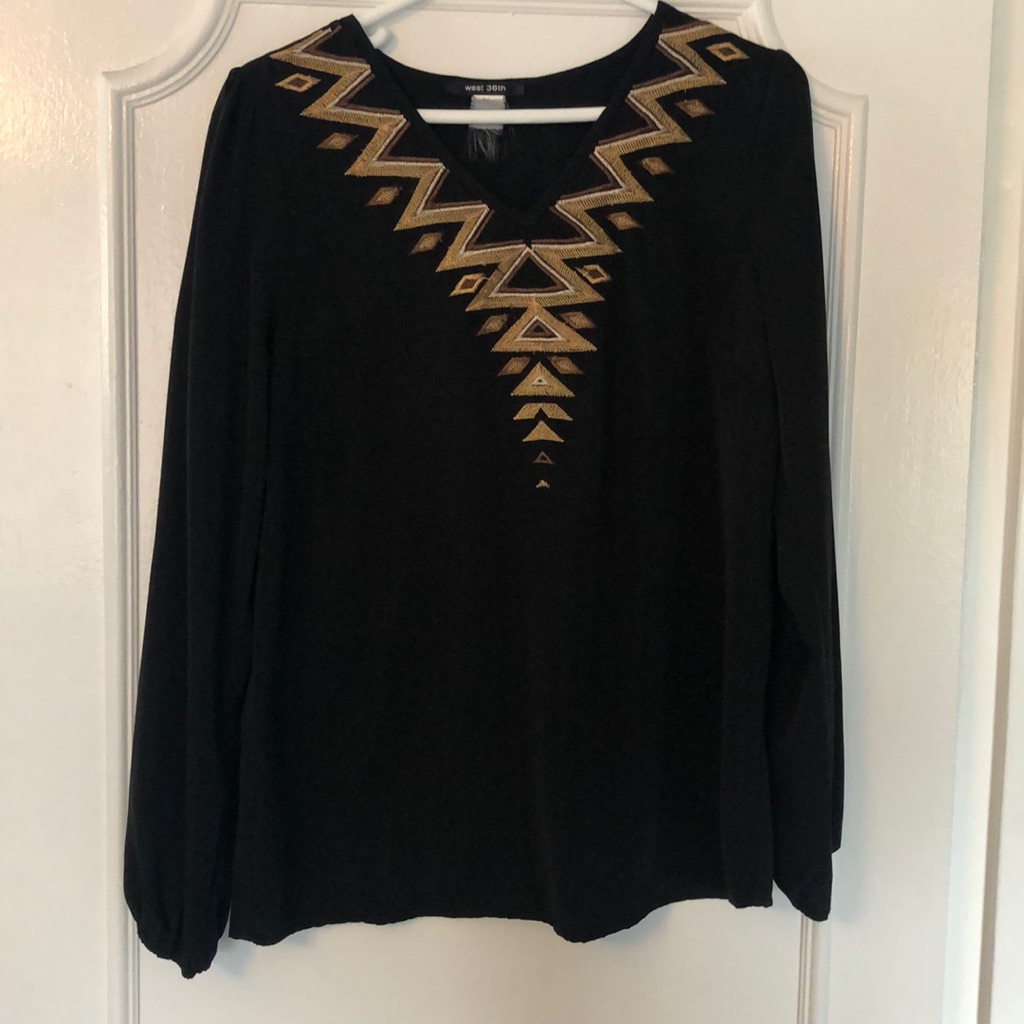 Gold Pattern Blouse